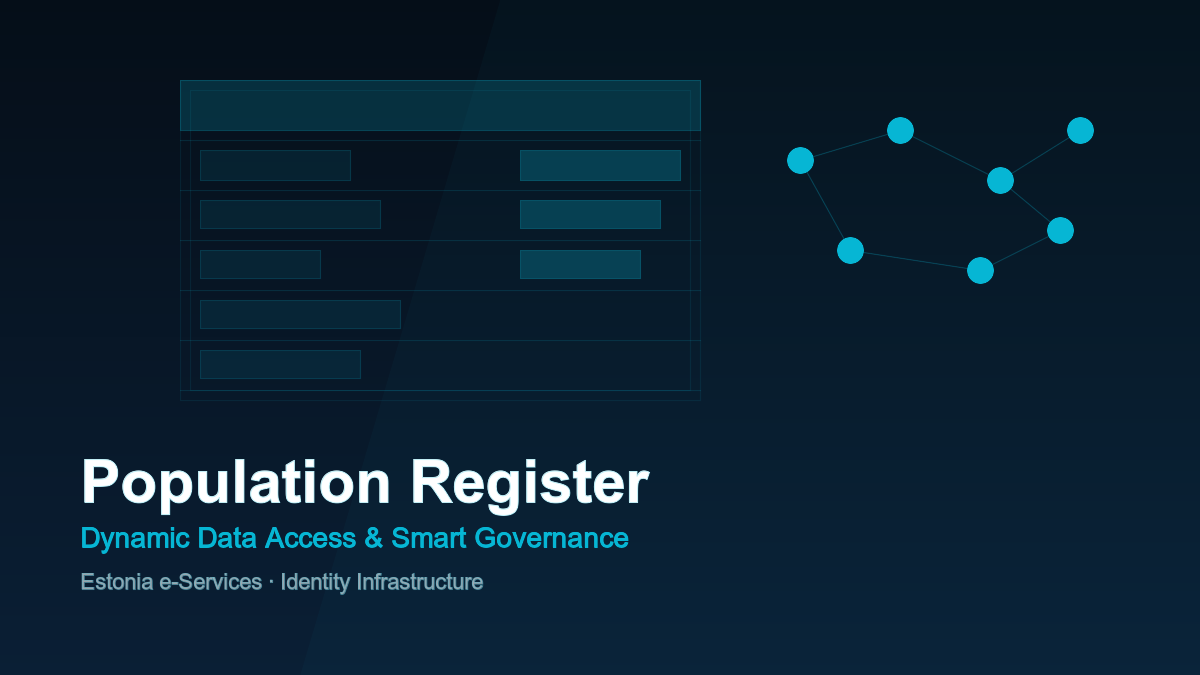 Estonian Population Register – Dynamic Data Access and Smart Governance